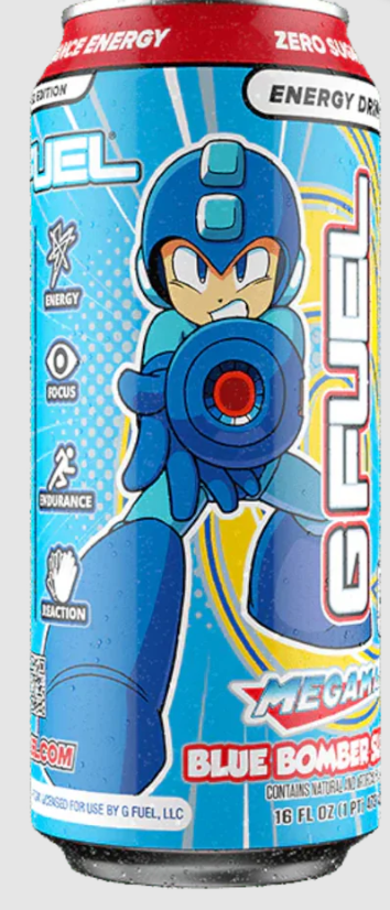 G Fuel Mega Man Blue Bomber Slushee 473ml