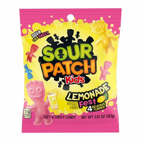 Sour Patch Kids Lemonade Fest Bags 102g