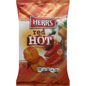 Herr's Red Hot Potato Chips 3.5oz (99.2g)