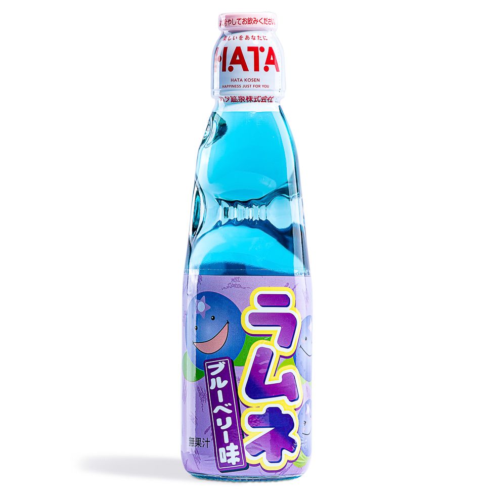 Hatakosen Ramune Blueberry Soda 200ml