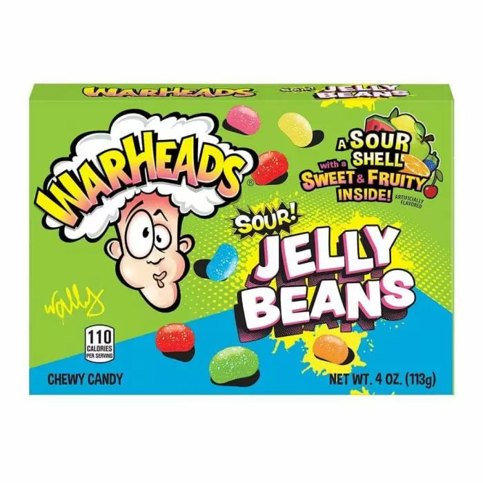 Warheads Theatre Box Sour Jelly Beans 4oz